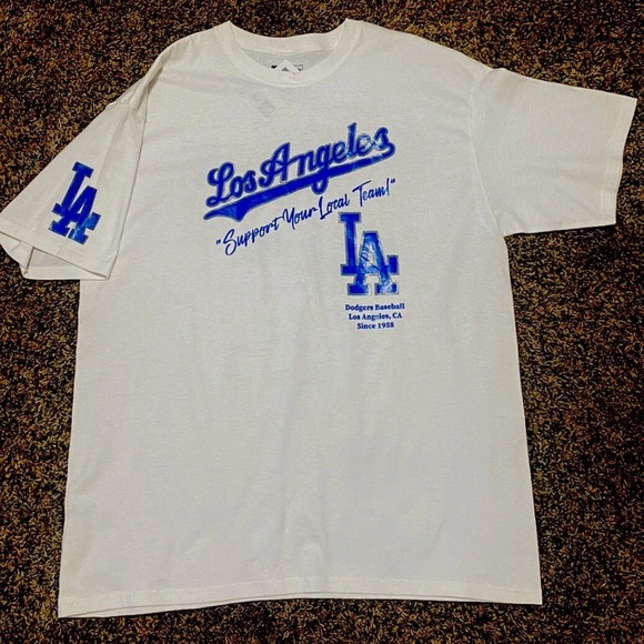 Los Angeles Dodgers T-Shirt Mens XL White Short Sleeve MLB Baseball. Go Dodgers! - Picture 3 of 8
